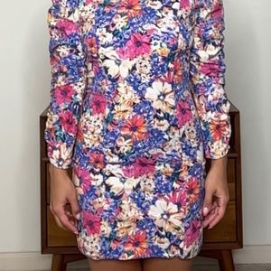 Flower puff sleeve Zara dress